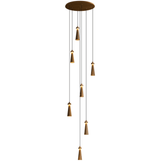 Elora Flint Wood Pendant Light, detail view 45