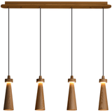 Elora Flint Wood Pendant Light, detail view 46