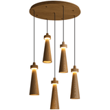 Elora Flint Wood Pendant Light, detail view 47