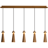 Elora Flint Wood Pendant Light, detail view 48