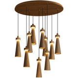 Elora Flint Wood Pendant Light, detail view 50
