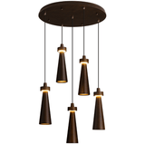 Elora Flint Wood Pendant Light, detail view 58