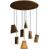 Briar Stone Wood Pendant Light, detail view 56