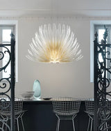 Isla Willow Glass Chandelier, detail view 2