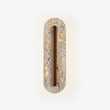 Oriel Rose Travertine Wall Light by Maison Velume