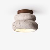 Elara Loft Travertine Ceiling Light by Maison Velume