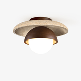 Jora Nest Travertine Ceiling Light