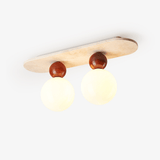 Vesper Dune Travertine Ceiling Light by Maison Velume