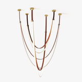 Zella Aster Leather Chandelier