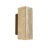 Seren Quartz Travertine Wall Light, detail view 7