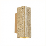 Seren Quartz Travertine Wall Light, detail view 9