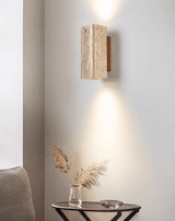 Seren Quartz Travertine Wall Light, detail view 10