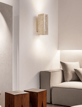 Seren Quartz Travertine Wall Light, detail view 12