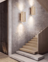 Seren Quartz Travertine Wall Light, detail view 13