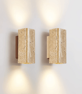 Seren Quartz Travertine Wall Light, detail view 14