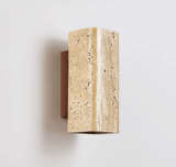 Seren Quartz Travertine Wall Light, detail view 15