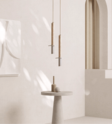 Galen Dune Travertine Pendant Light, detail view 2