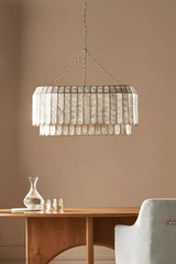 Vela Winter Metal Chandelier, detail view 3