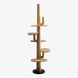 Vesper Linden Glass Floor Lamp
