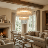 Alden Pearl Glass Chandelier, detail view 10