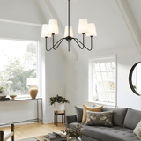 Aven Vista Fabric Chandelier, detail view 10