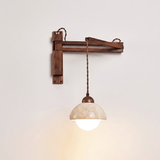 Sable Mist Travertine Wall Light, detail view 15