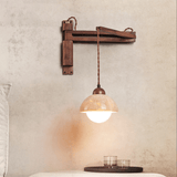 Sable Mist Travertine Wall Light, detail view 2