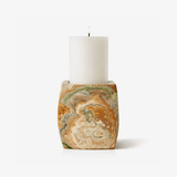 Corin Prism Marble Candle Holder by Maison Velume