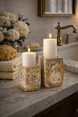 Corin Prism Marble Candle Holder, detail view 7