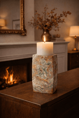 Corin Prism Marble Candle Holder, detail view 4