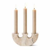 Mira Vine Travertine Candle Holder, detail view 8
