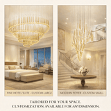 Jora Echo Glass Chandelier, detail view 25