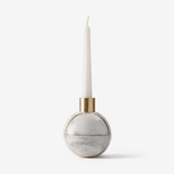 Auria Stone Marble Candle Holder by Maison Velume