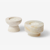 Elara River Stone Candle Holder by Maison Velume