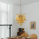 Corin Halo Glass Chandelier, detail view 15