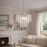 Nella Halo Glass Chandelier, detail view 2