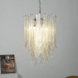 Elara Prism Glass Chandelier, detail view 4