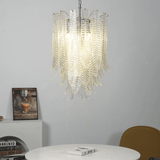 Elara Prism Glass Chandelier, detail view 2