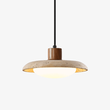 Riven Hearth Travertine Pendant Light by Maison Velume