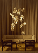 Orla Opal Glass Chandelier, detail view 8