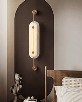 Auria Halo Alabaster Wall Light, detail view 13
