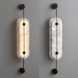 Auria Halo Alabaster Wall Light, detail view 16