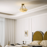 Oriel Frost Alabaster Ceiling Light, detail view 4