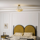 Oriel Frost Alabaster Ceiling Light, detail view 5