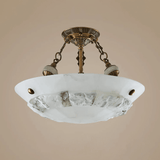Oriel Frost Alabaster Ceiling Light, detail view 7