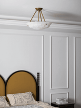 Oriel Frost Alabaster Ceiling Light, detail view 12