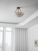 Oriel Frost Alabaster Ceiling Light, detail view 13