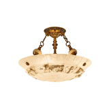 Oriel Frost Alabaster Ceiling Light, detail view 15