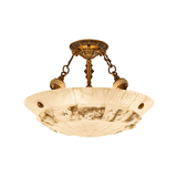 Oriel Frost Alabaster Ceiling Light, detail view 16