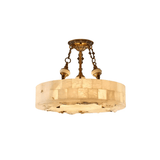 Alden Echo Alabaster Chandelier, detail view 15
